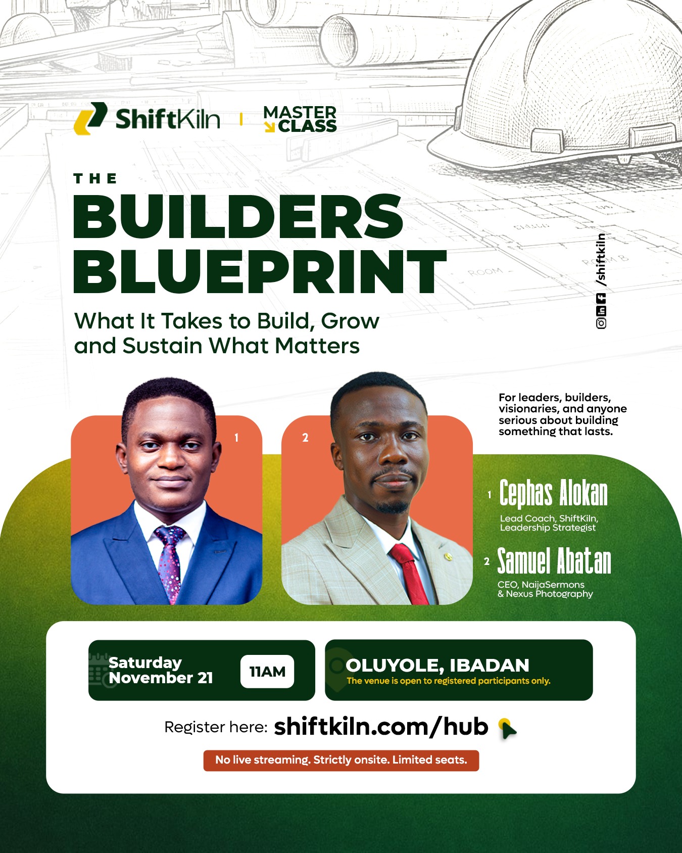 The Builders Blueprint event artwork